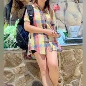 Women's (Youth) DETAILS multicolor Plaid Dress Shirt